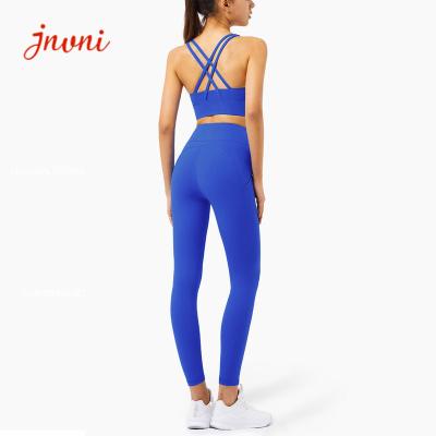 Lulu Cross Back Strappy Yoga levanta os grupos 215gsm TUV do Activewear da ioga do sutiã dos esportes