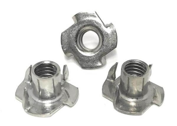 Stainless Steel SS304 316 316L 4 Claw 4 Prong Furniture Tee Nut DIN1624