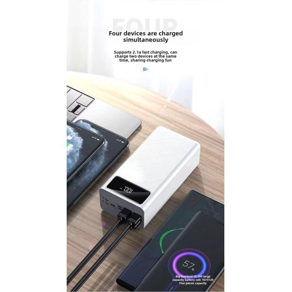 Fast Digital Display Li-Polymer Battery Bank Power Charger 2 in 1 Quick Charger Power Bank 50000mAh Portable Phone Charger