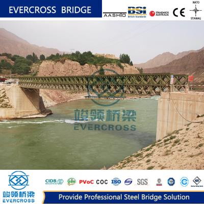 ZB200 100 Ft Steel Bailey Bridge / Double Truss Single-storey DS Fast-instalado