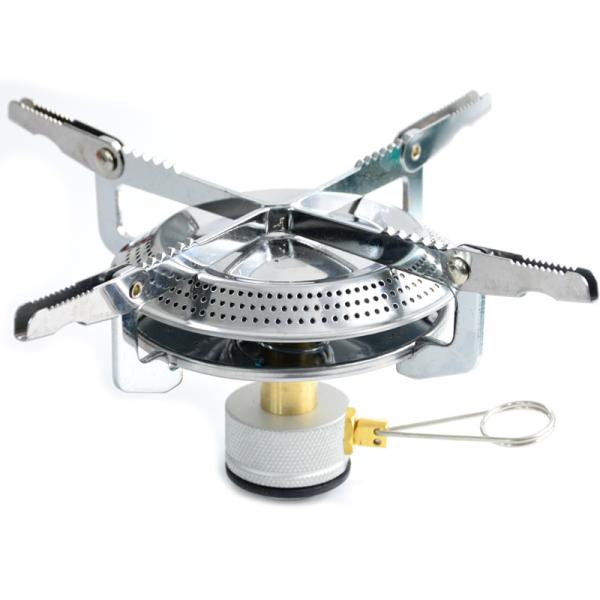 Outdoor Mini Camping Gas Stove with Stainless and Copper Portable Folding Gas Oven