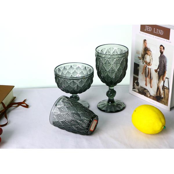 Lead Free Solid Colored 8 ounce Crystal Ice Cream Cups CE Approved