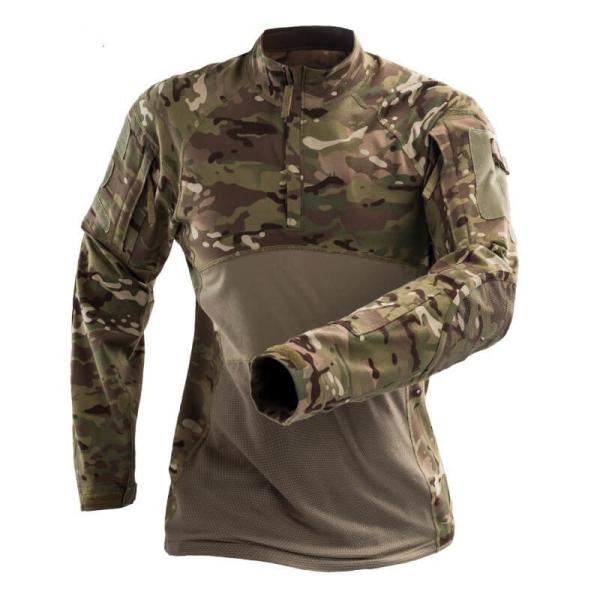 Quick Dry Custom Outdoor Clothing , Hunting Short Sleeve Combat Shirt Portable