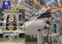 Máquina frente e verso revestida da fatura de papel de placa com controle do PLC