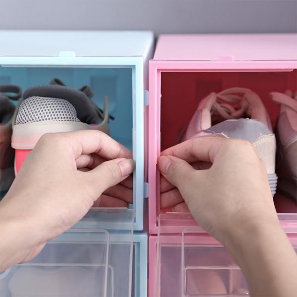 Ultralight ящики для хранения ботинка ясности ODM, Stackable тары для хранения ботинка