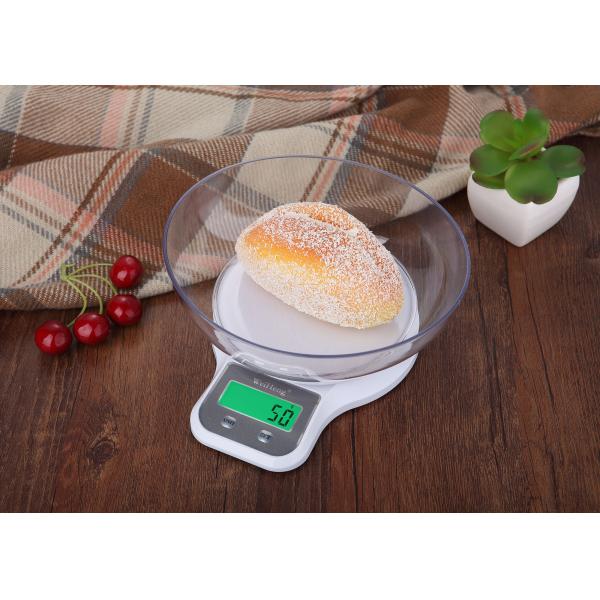 11 Lb 5 Kg Green Black-Lit Electronic Kitchen Scales , Digital Food Weighing Scales