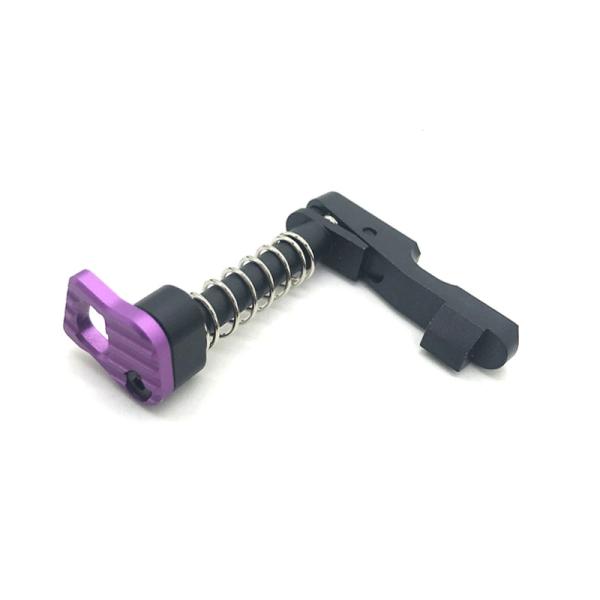Black Anodized Aluminum 7075 AEG Gearbox Parts Magazine Catch Button