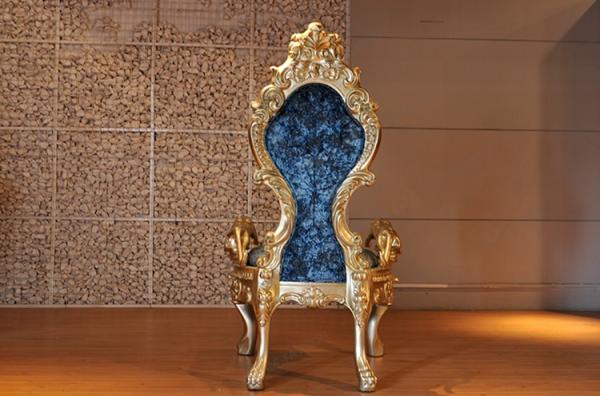 SGS Blue Event Banquet Children Kids King And Queen Chairs For Wedding Party Hotel