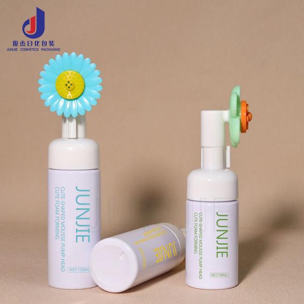 Cute New Style 100ml-200ml PET Mousse Foam Bottle Pressing Hand Sanitizer Plastic Bottle Face Wash Facial Cleanser Bottle