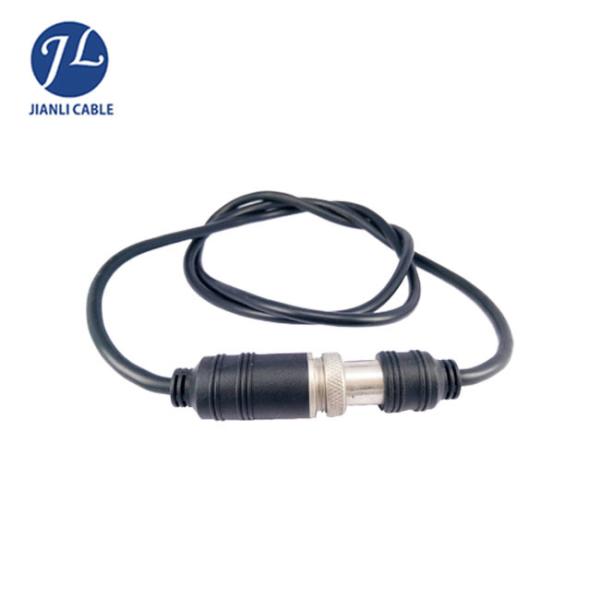 Ip67 Rear View Camera Aviation Cable 3 Pin M16 Male To Female Cable In Black