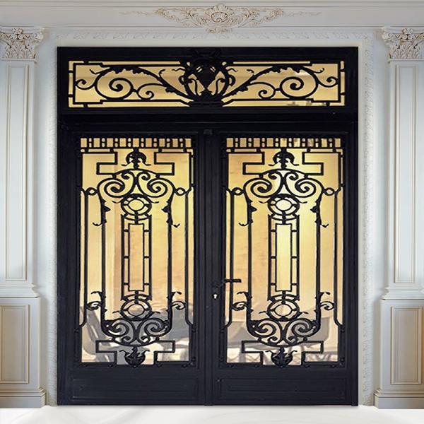 Front Wrought Iron Cemetery Gates W10'XH8' Ornamental Anti Rust