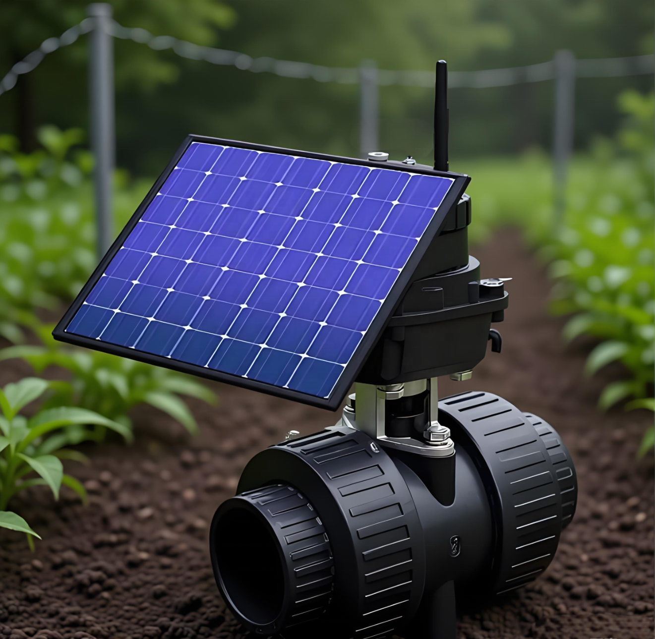 Etrany 4G LORA WIFI Solar Powered Smart Ball Valve IP67 Waterproof Agriculture