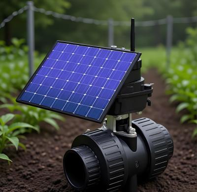 Etrany 4G LORA WIFI Solar Powered Smart Ball Valve IP67 Waterproof Agriculture Irrigation Controller for Remote Water Management