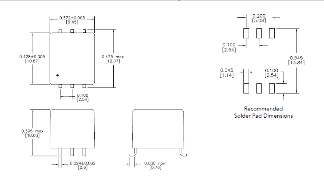 1CT:1CT DC DC преобразователь изоляционный трансформатор для MAX3535E TGMR-350V6LF