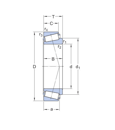 High Precision 32216 Tapered Ball Bearing P6 Size 80 X 140 X 33mm