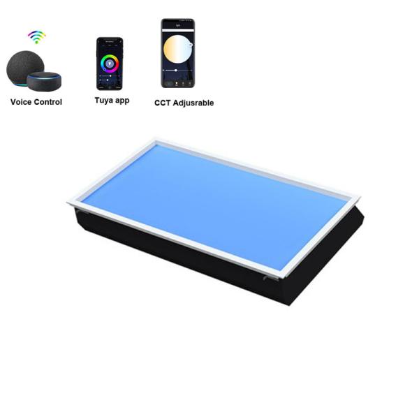 AC 100 240V LED Ceiling Panel Light Controlled by App Remote Designed for Professional Commercial Lighting