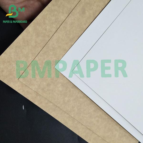 Caja de pastel de papel de espalda de color marrón con recubrimiento de un lado de 270 gm 350 gm de grado alimenticio