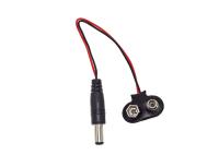 Tipo conector de T de bateria de 9V com a tomada da C.C. 2.1mm