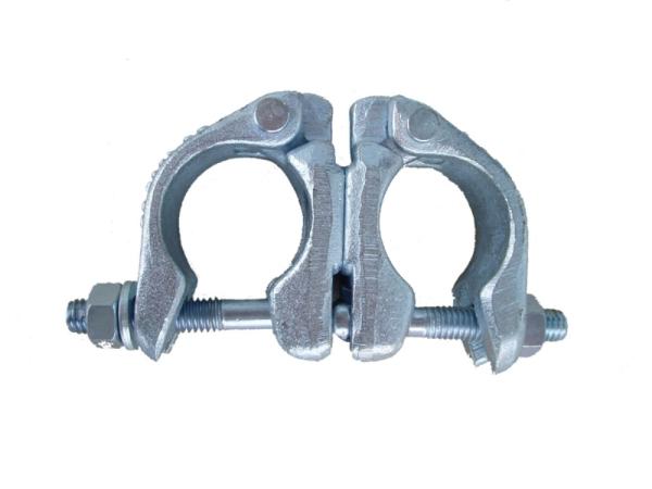 Galvanized Double Scaffolding Swivel Coupler , Pressed Sleeve Coupler British Style