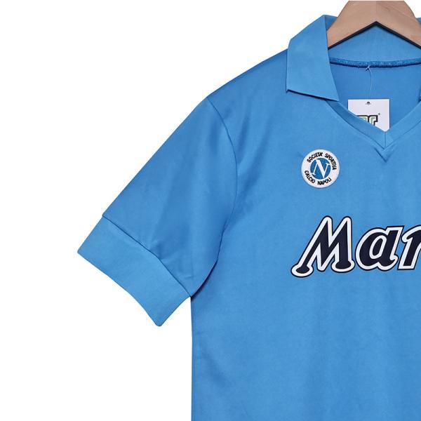 Napoli 1988-1989 Home Retro Fan Football Shirts Commemorative Maradona Replica