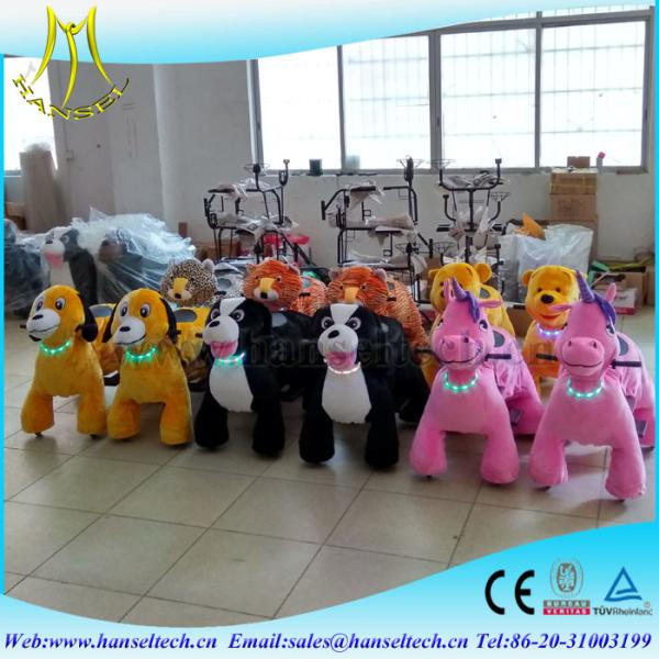 Hansel popular battery coin operated  indoor supermarket buy amusement rides car electric wheel walking dragon ride coin