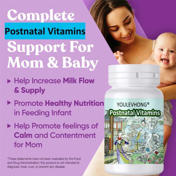 Comprehensive Postnatal Vitamins Gummies With 400 IU Vitamin D Iron 28 Mg And Vitamin C 120 Mg
