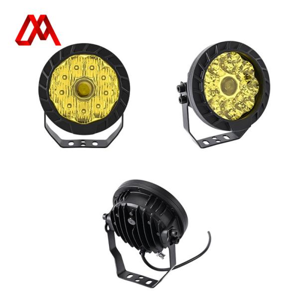 50W 4000LM 3700-3900K Couleur jaune H4 Led Lumière de travail 5 pouces projecteur laser XM-5IN-10P-002