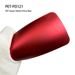 PET-PD121 PET Matte China Red Color Changing Wrap Film for Car