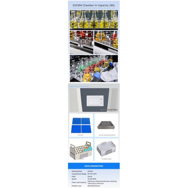 500mlx40 250mlx60 Shaker Incubator Floor Orbital Shaker ST-205