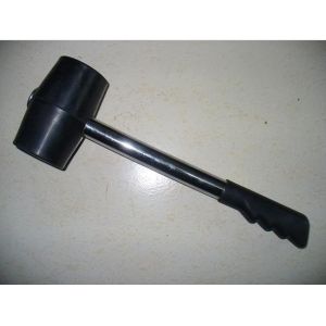 Steel pipe handle rubber hammer