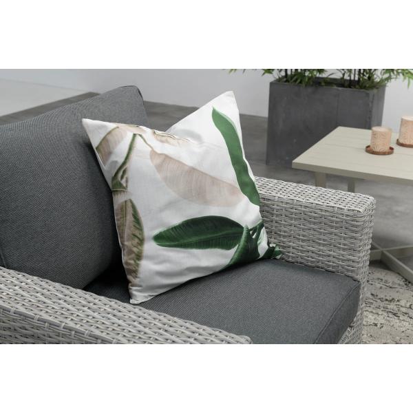 AJUNION Outdoor L Shape Rattan Corner Sofa Set Patio Furniture W155 x D85.5 x H65cm
