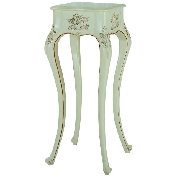 French Style Wooden flower stand, Home Decorative Wooden flowe Table, Classic White Wooden