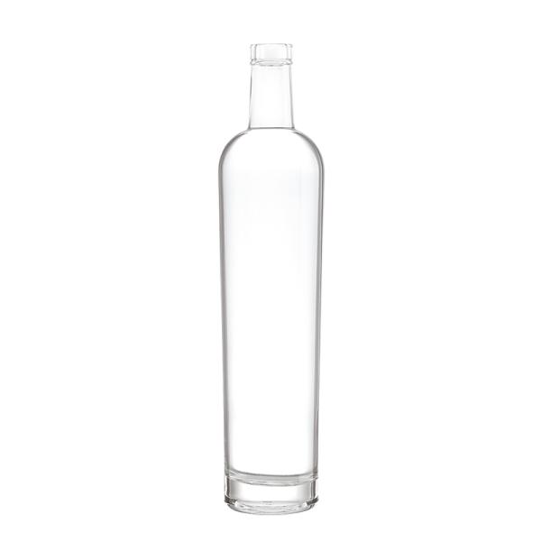 1000ml Square Painted Empty Tequila Rum Glass Bottle with Super Flint Material
