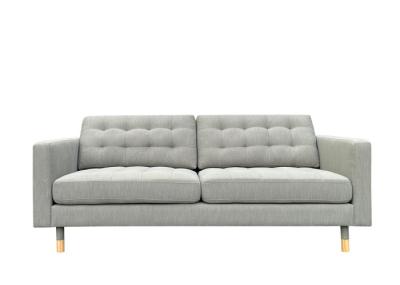 Stitched Fabric 3 Seat Sofa Pulled In Sage Green Fabric Sofa 3 2 Seater