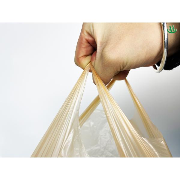 Bolsa perforada transpirable para frutas y verduras, bolsa de plástico espeso transparente blanca