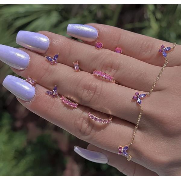 Золото 18K Маркизный рез Туркуазный CZ 925 Стерлинг Серебряный Бабочка Студ Серёжки для женщин