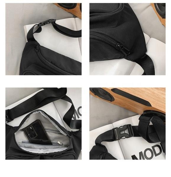 Sympathy Casual Sport Shoulder Chest Bag Waterproof Nylon Men Women Waist Bag