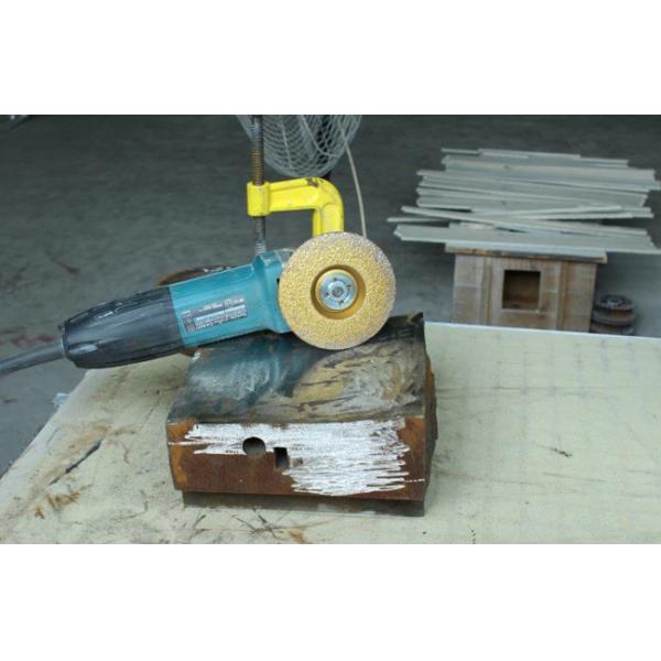 Изогнутый вакуум абразивного диска диска чашки диаманта 125mm паял