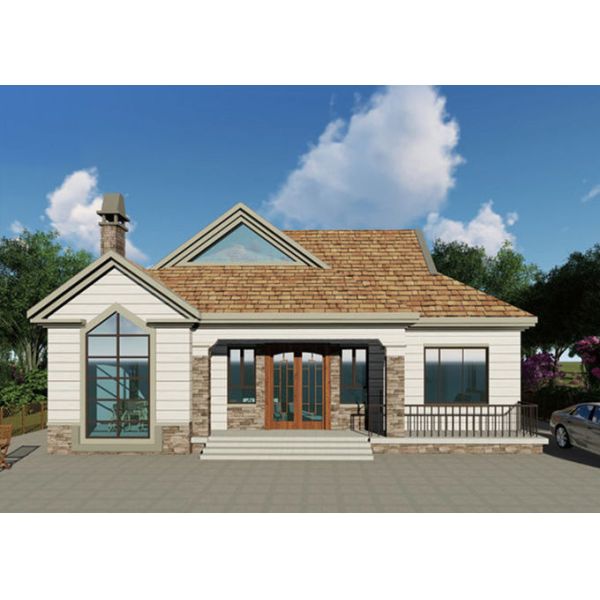 Light Steel Frame Prefab Homes Luxury Villa Single Storey Modern Bungalow House