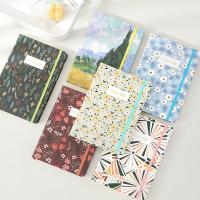 Cuaderno de tapa dura con diseño de correa A5, diario de papel grueso a prueba de tinta con pinturas de Van Gogh