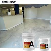 Glissement de marbre de revêtement de regard de plancher époxyde métallique solide de garage de 100% non