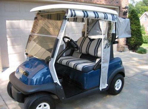 Os cercos 3 do carrinho de golfe do estilo da trilha o carrinho de golfe de nylon tomado partido que cobre a luz pesam