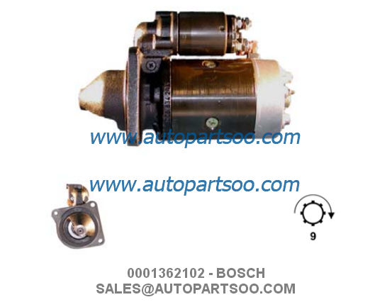 0001362051 6853810 - BOSCH Starter Motor 12V 2.4KW 9T MOTORES DE ARRANQUE