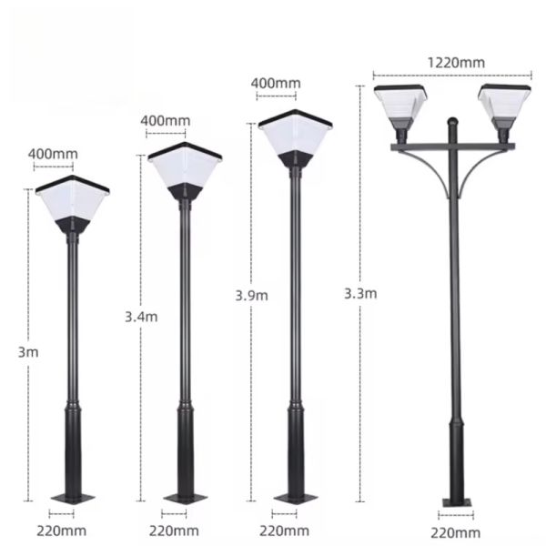 IP65 Waterproof Solar Garden Lights 100% Solar Powered LED Lights with 12H Runtime for Outdoor Garden