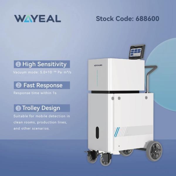 Détecteur de fuites miniature 5*10-13Pa.m3/s Détecteur de fuites d'hélium avec écran tactile de 7 pouces