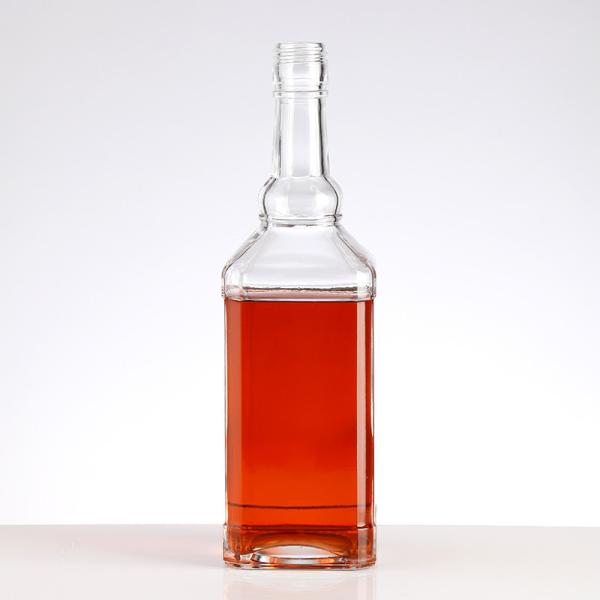 Clear 1L Square Glass Bottle for Alcohol Spirits Liquor Whisky Gin 750ml 1000ml 200ml