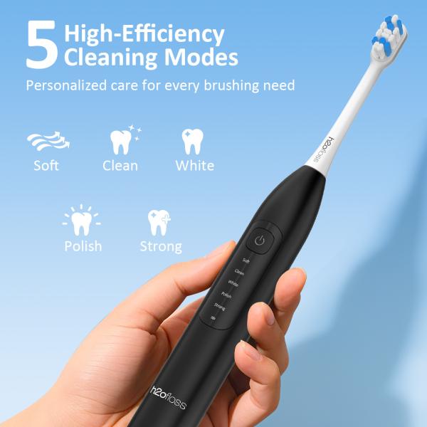 Oral Care USB Rechargeable Electric Toothbrush With 4 Brush Heads For Adults Students