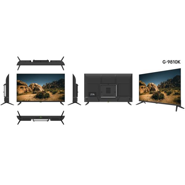 Затемненное стекло 98 дюймов Google TV Черный Большой телевизор Гладкая работа