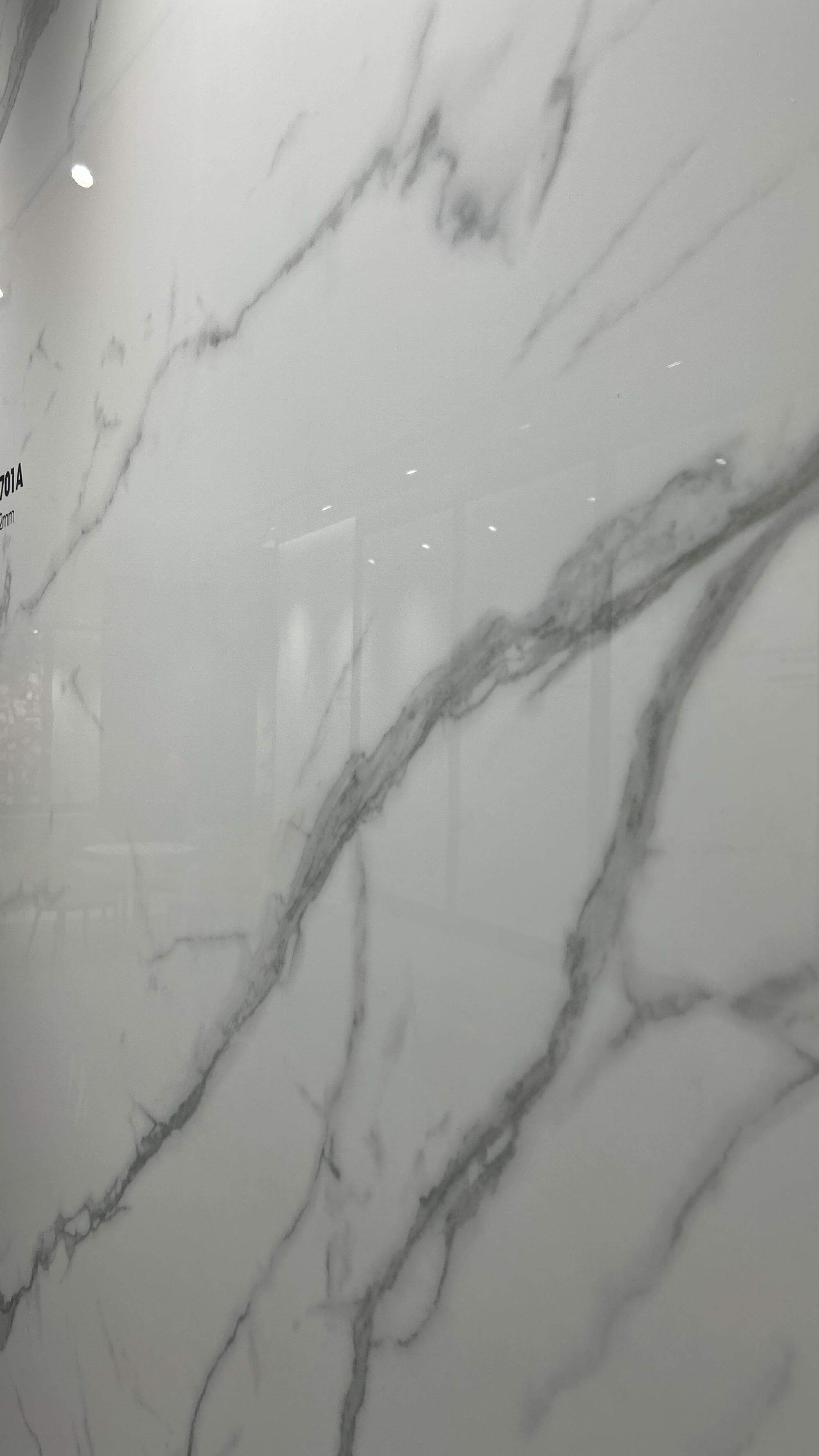 Carrara White Anti-slip 800x3600x12mm Polished Sintered Stone Slab AAA Grade for Office