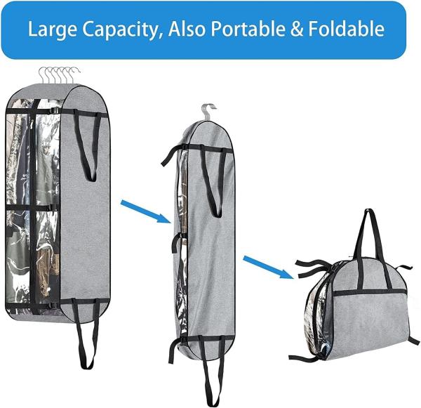 Garment Bags For Hanging Clothes, Suit Bag, Carry On Garment Bag, Moving Bags, Suit Travel Cover For Men